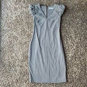 Gingham Calvin Klein business casual dress
